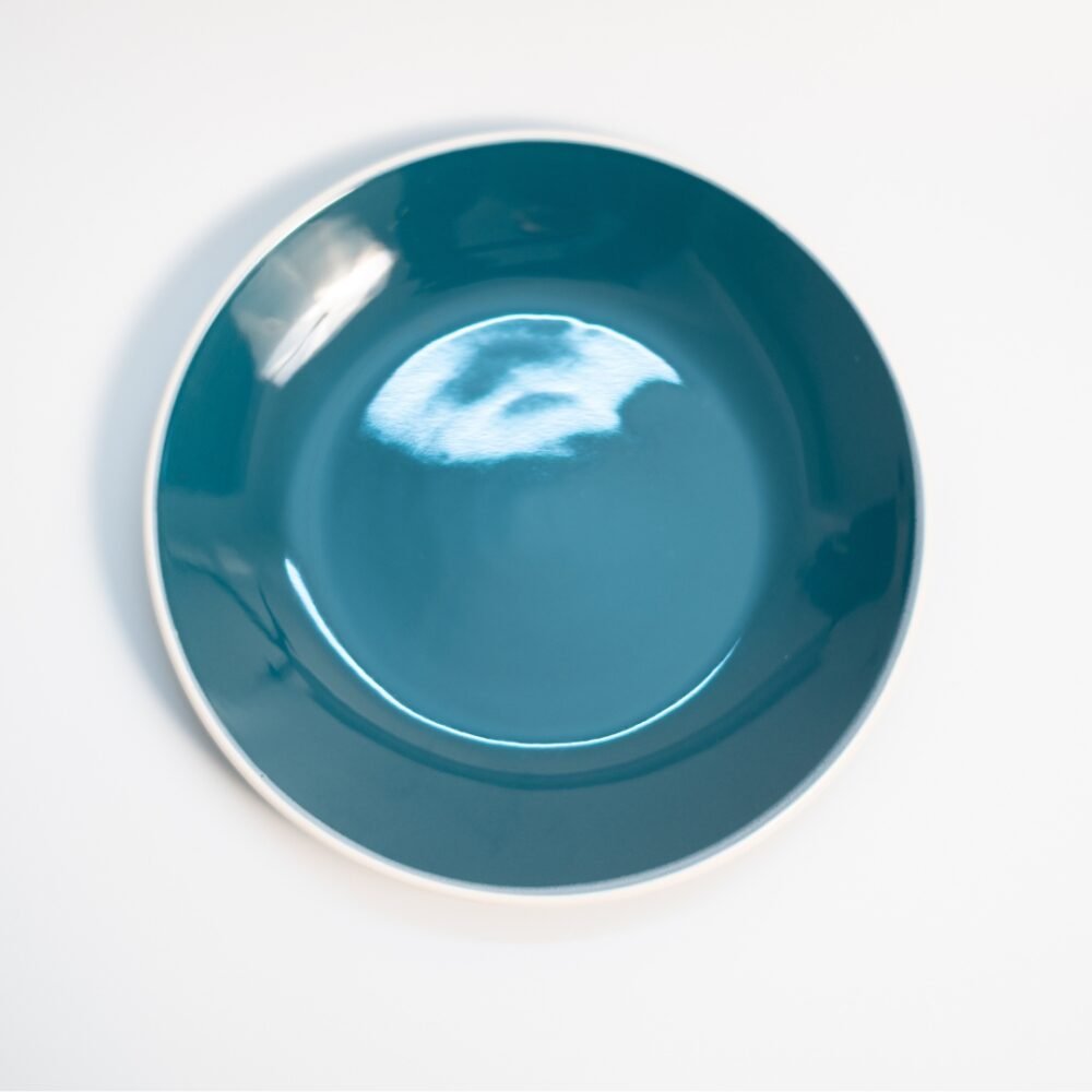 Teal Blue Quarter Plate (Set of 2)