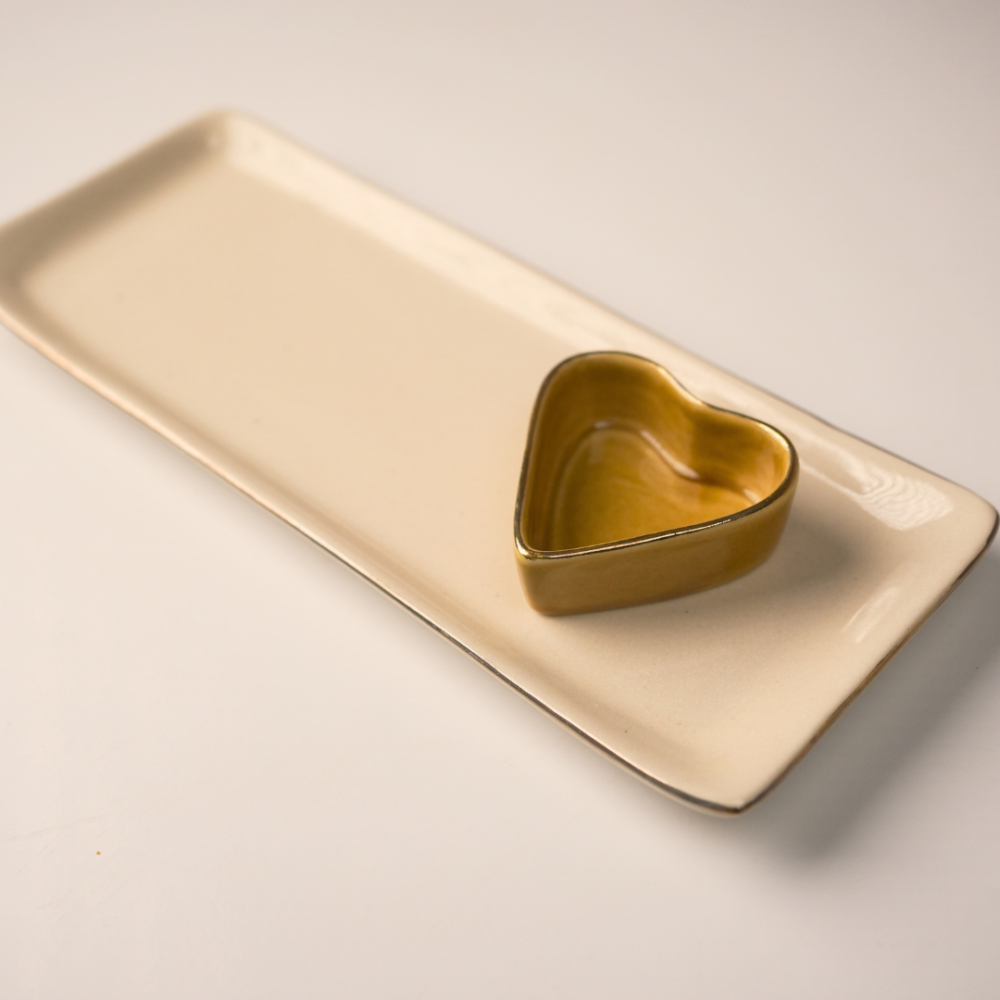 Rectangular Platter with Heart Dip - Image 6