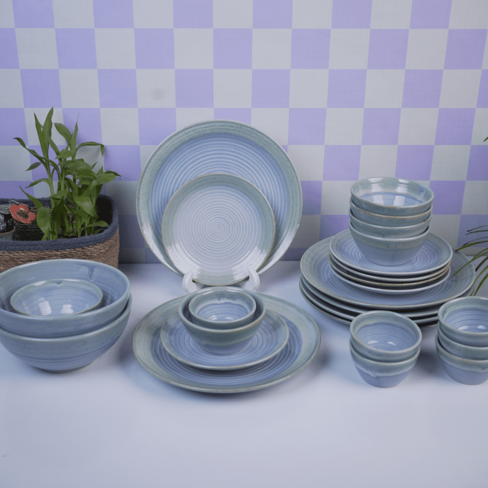 Sea Green Dinner Set (Set of 26 Pcs)
