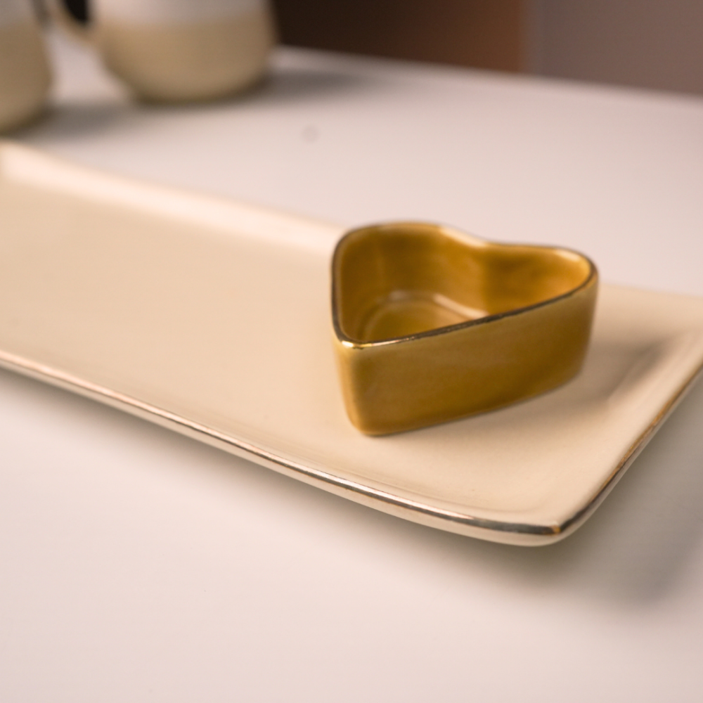 Rectangular Platter with Heart Dip - Image 4