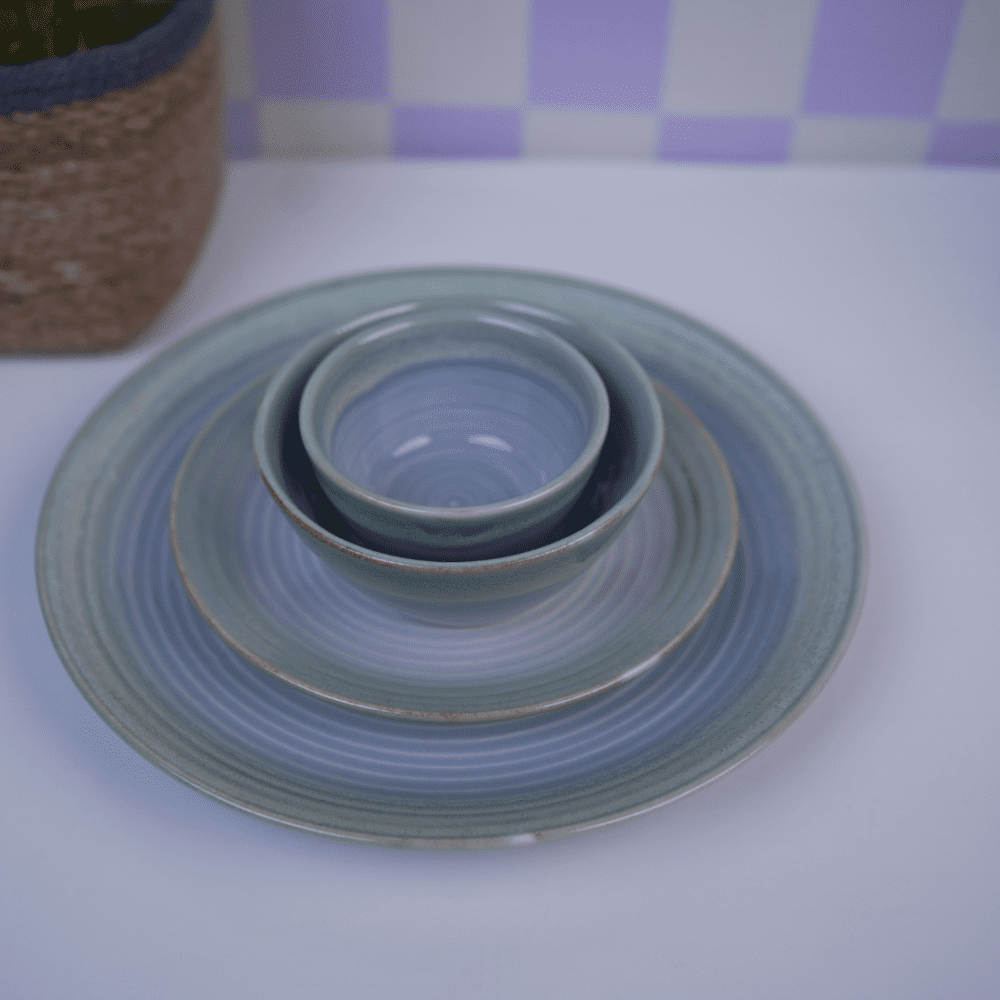 Sea Green Dinner Set (Set of 26 Pcs) - Image 3