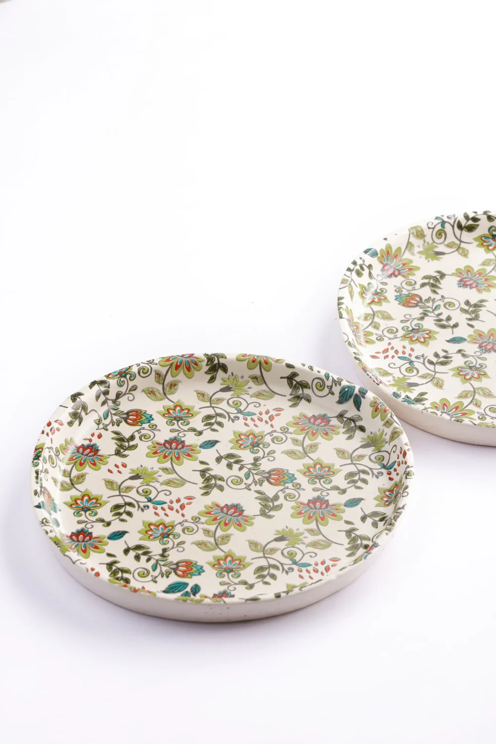 FLORAL DESSERT PLATES