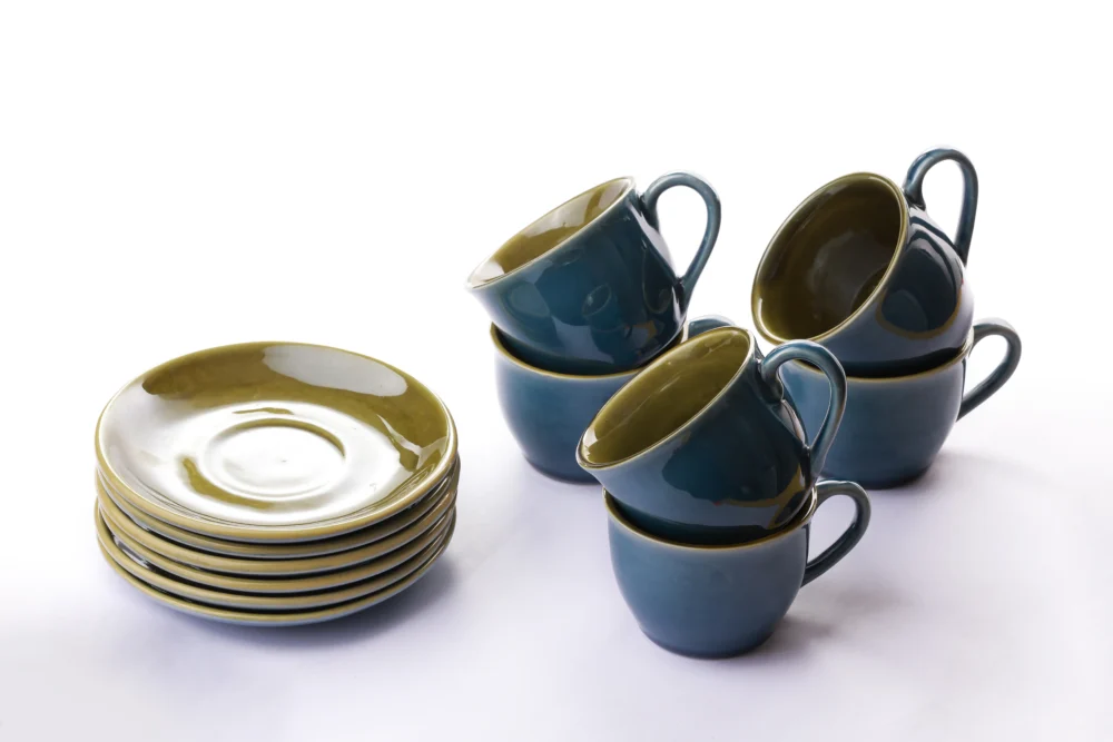 GLAZED CUP SAUCER SET - Image 3