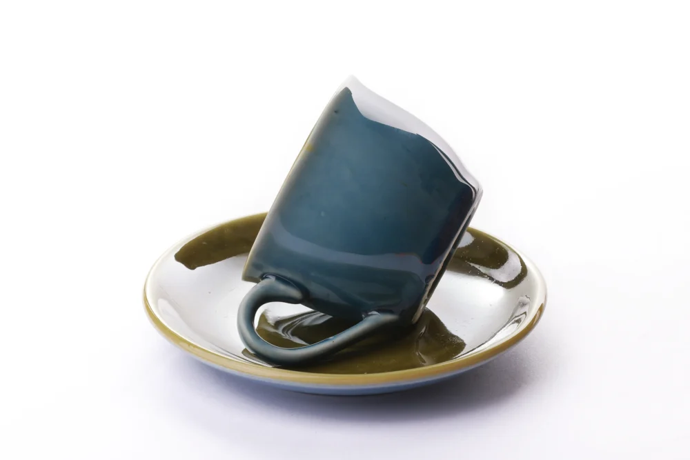 GLAZED CUP SAUCER SET - Image 2
