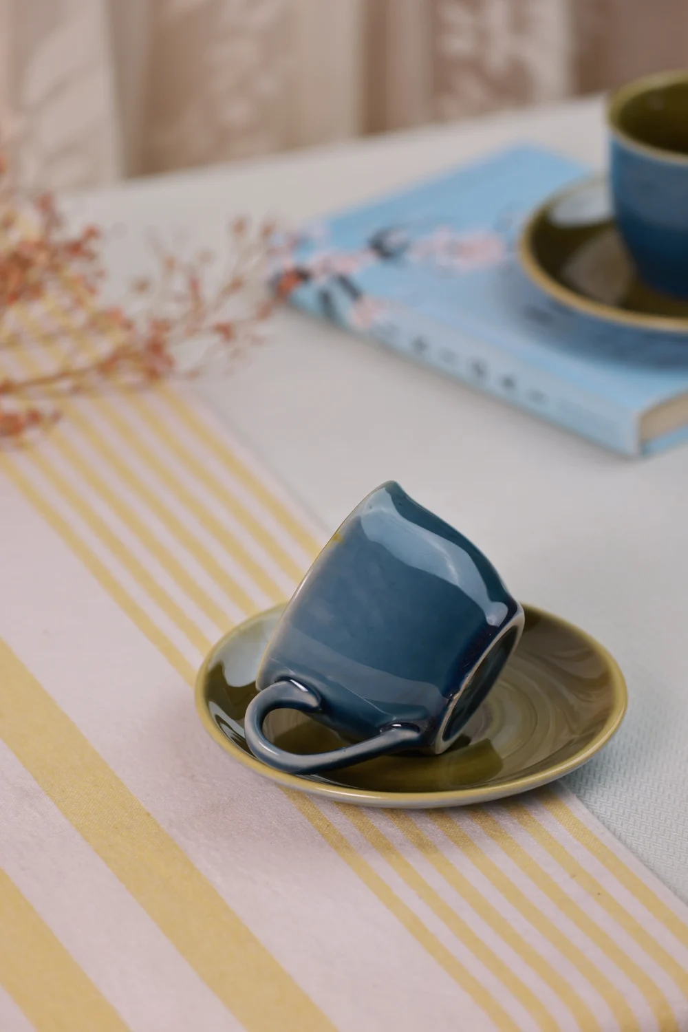 GLAZED CUP SAUCER SET - Image 4