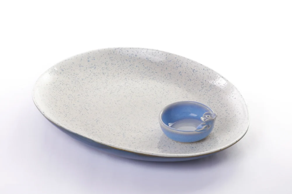 GRAIN TEXTURE TRAY WITH DIP