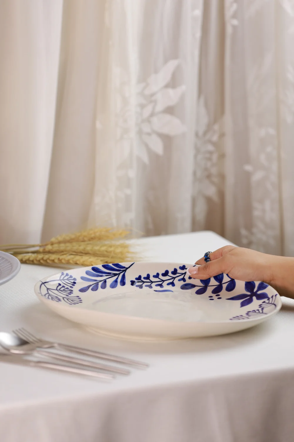 INDIGO PETAL PLATE - Image 4