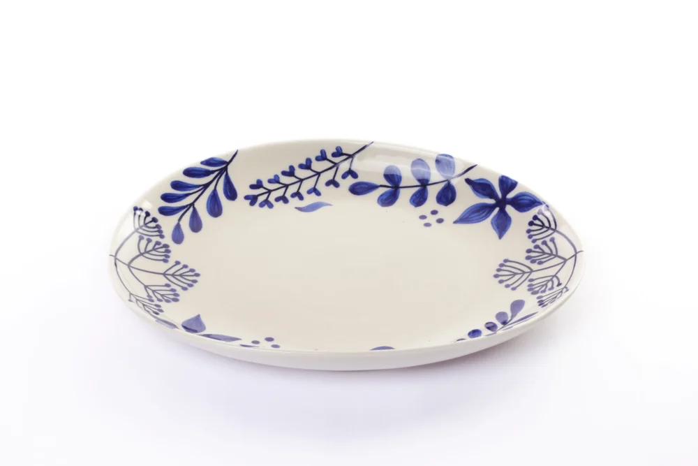 INDIGO PETAL PLATE