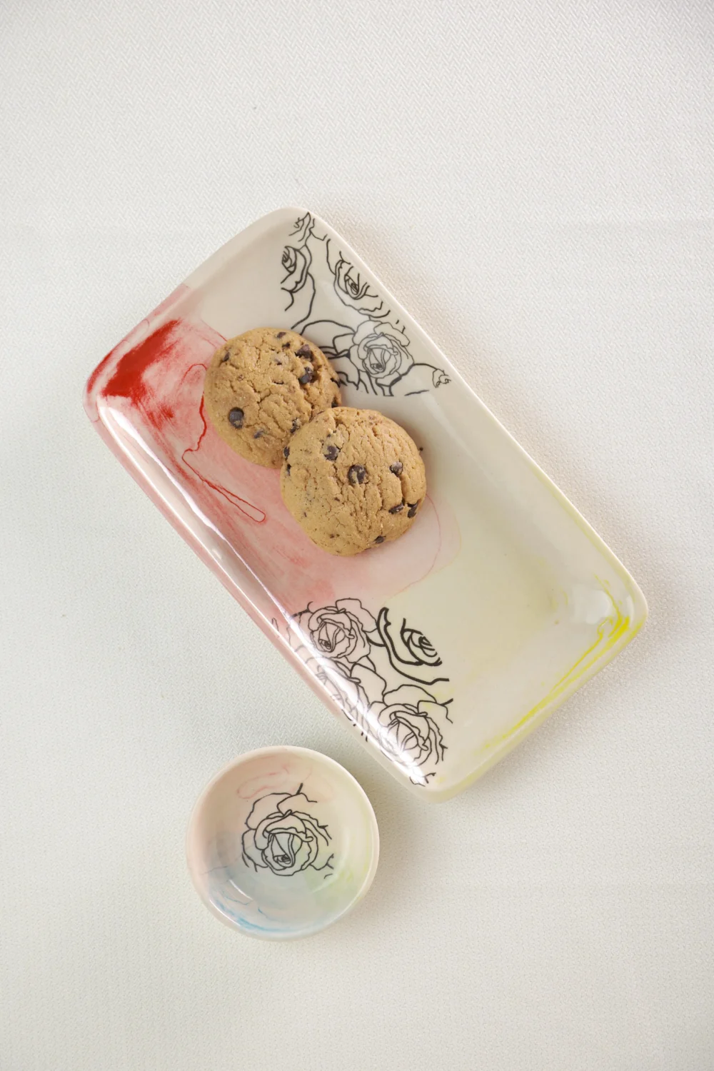 ROSE BLOSSOM PLATTER WITH DIP - Image 5