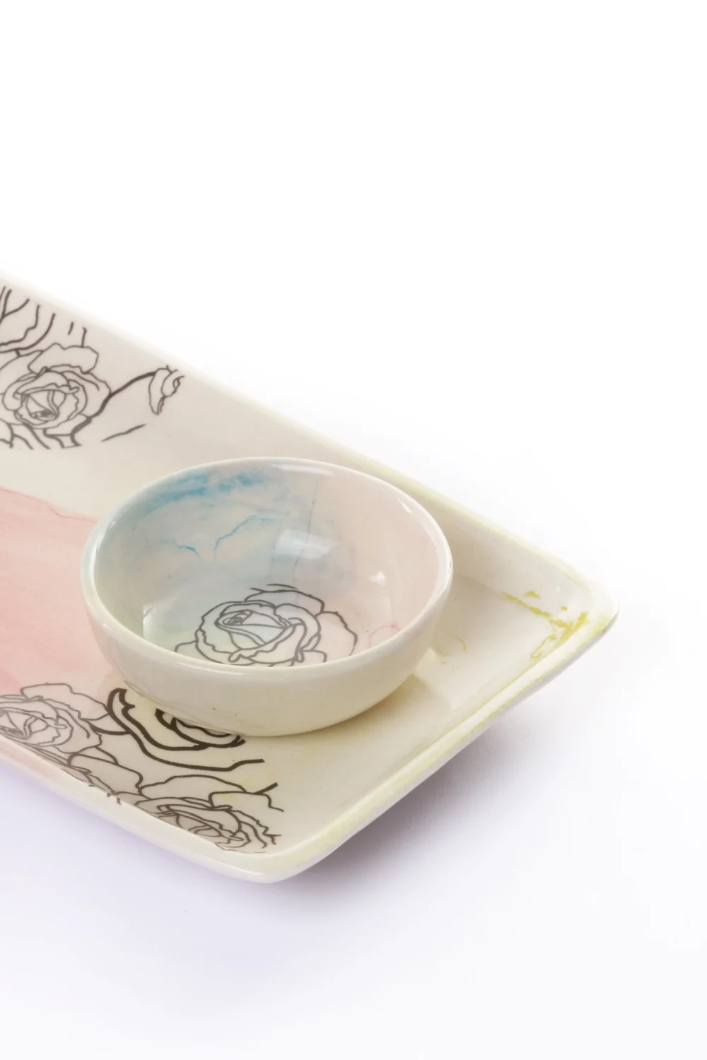 ROSE BLOSSOM PLATTER WITH DIP - Image 2