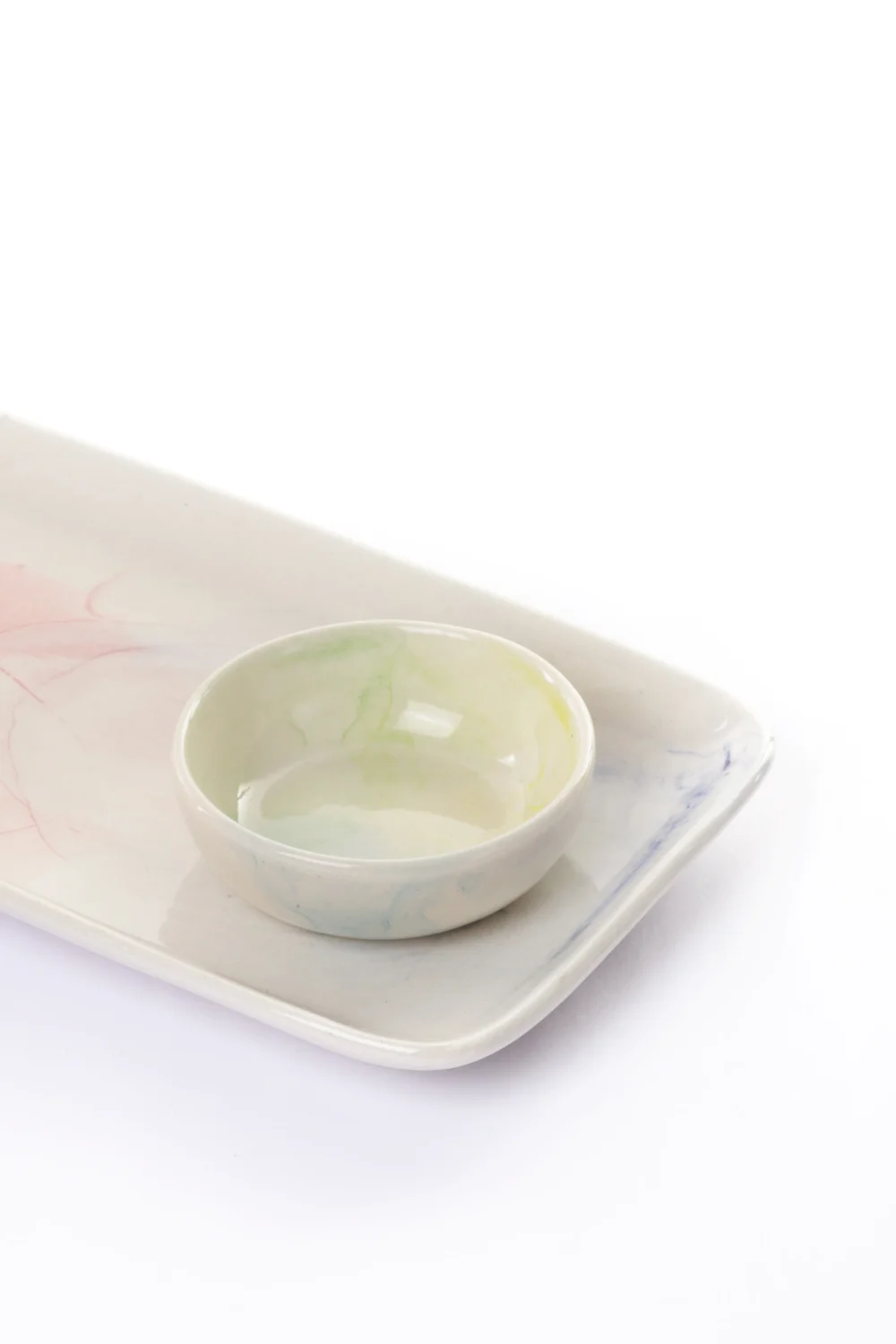 SLEEK CERAMIC PLATTER WITH DIP - Image 2