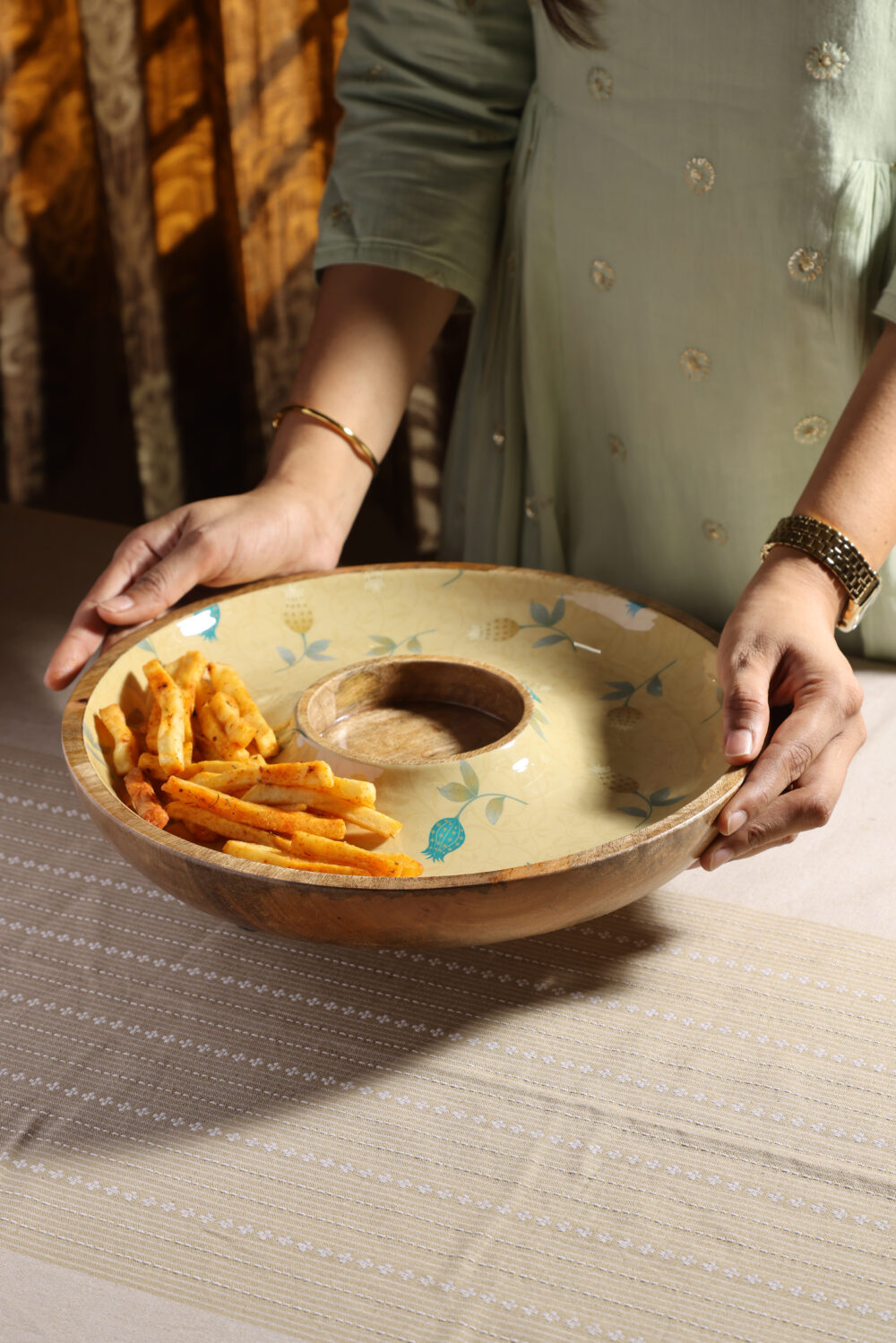 TEAL BOTANICA CHIP N DIP PLATTER - Image 5