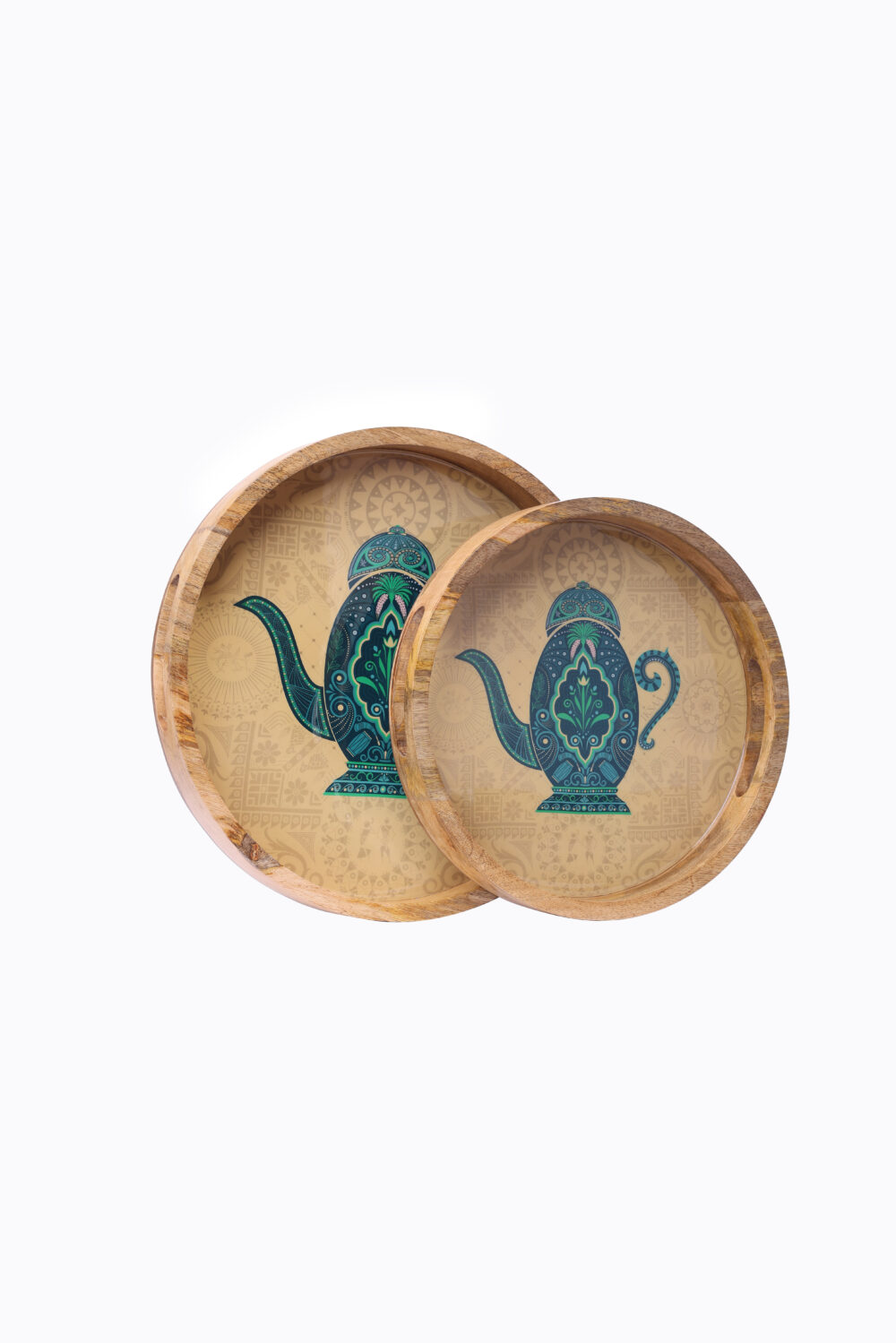 ROUND TRAY SET OF 2