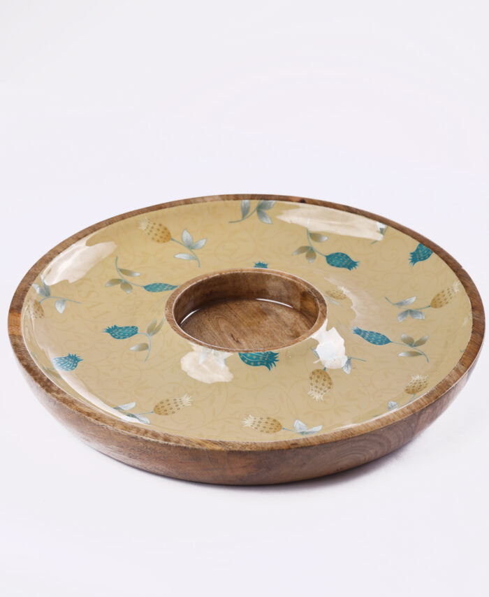 TEAL BOTANICA CHIP N DIP PLATTER
